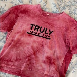 Truly Hard Seltzer Pink Tie-Dye T-Shirt